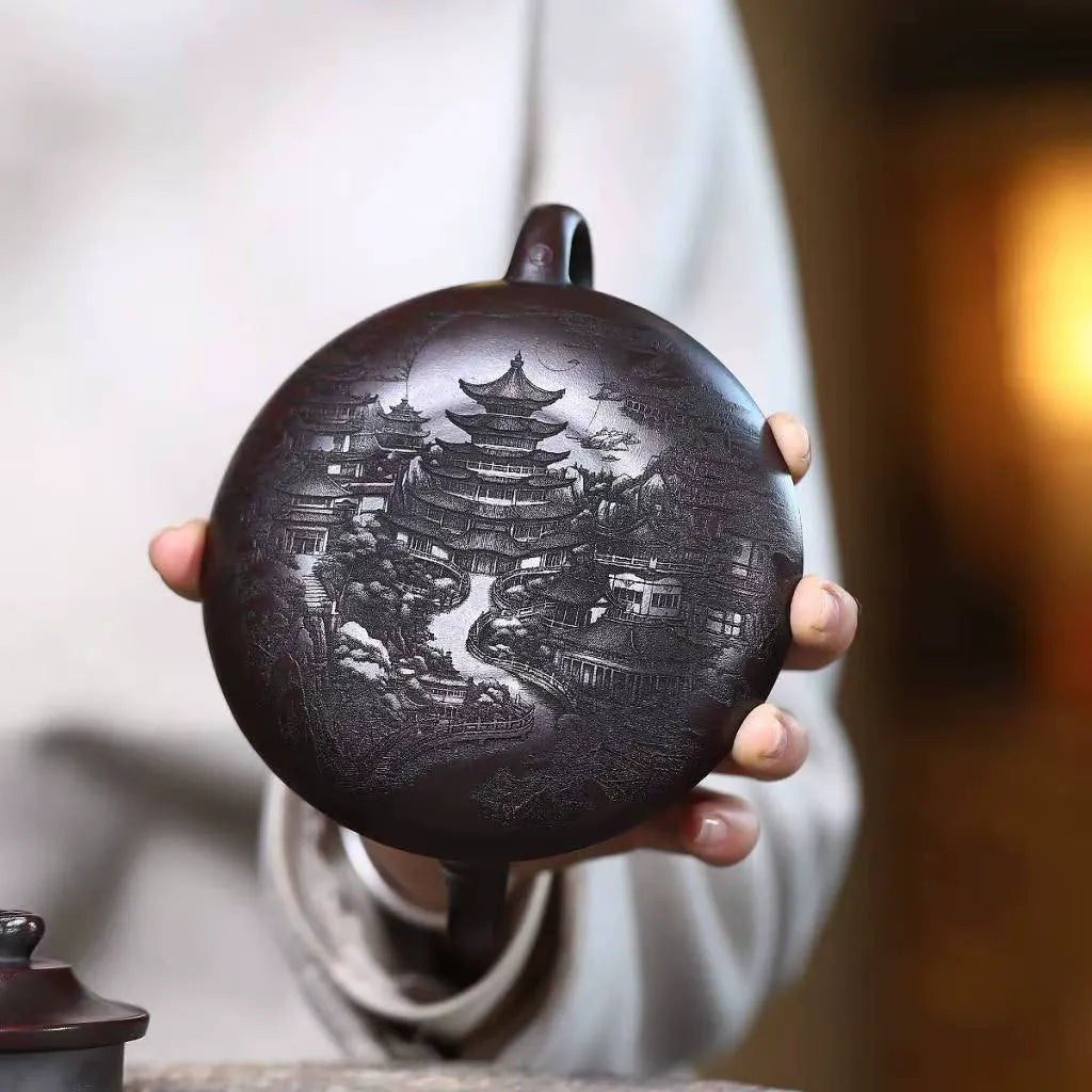 Dragon Pagoda — Yixing Zisha Teapot, 230 ml