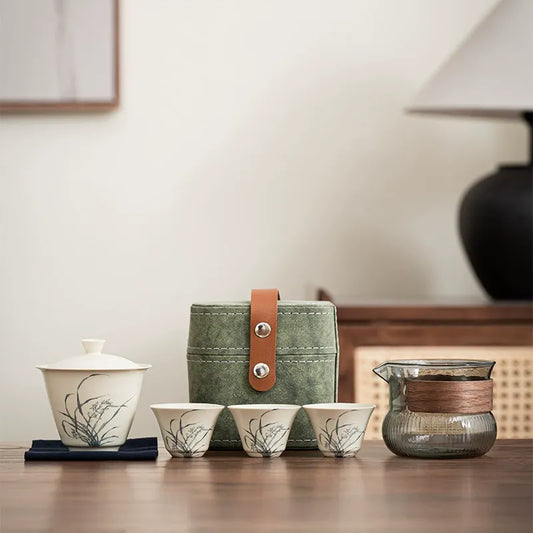 Grass Breeze Gaiwan Travel Set