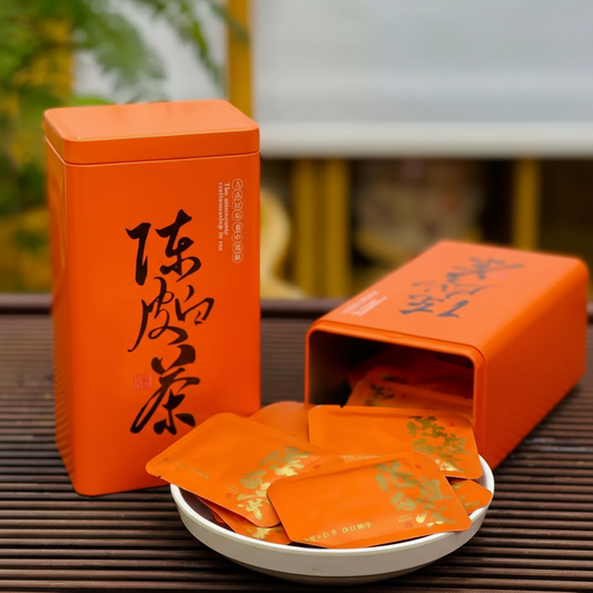 Fresh Tangerine Peel White Tea Mini Cakes – Fuding Gongmei Shoumei, Premium Chenpi White Tea