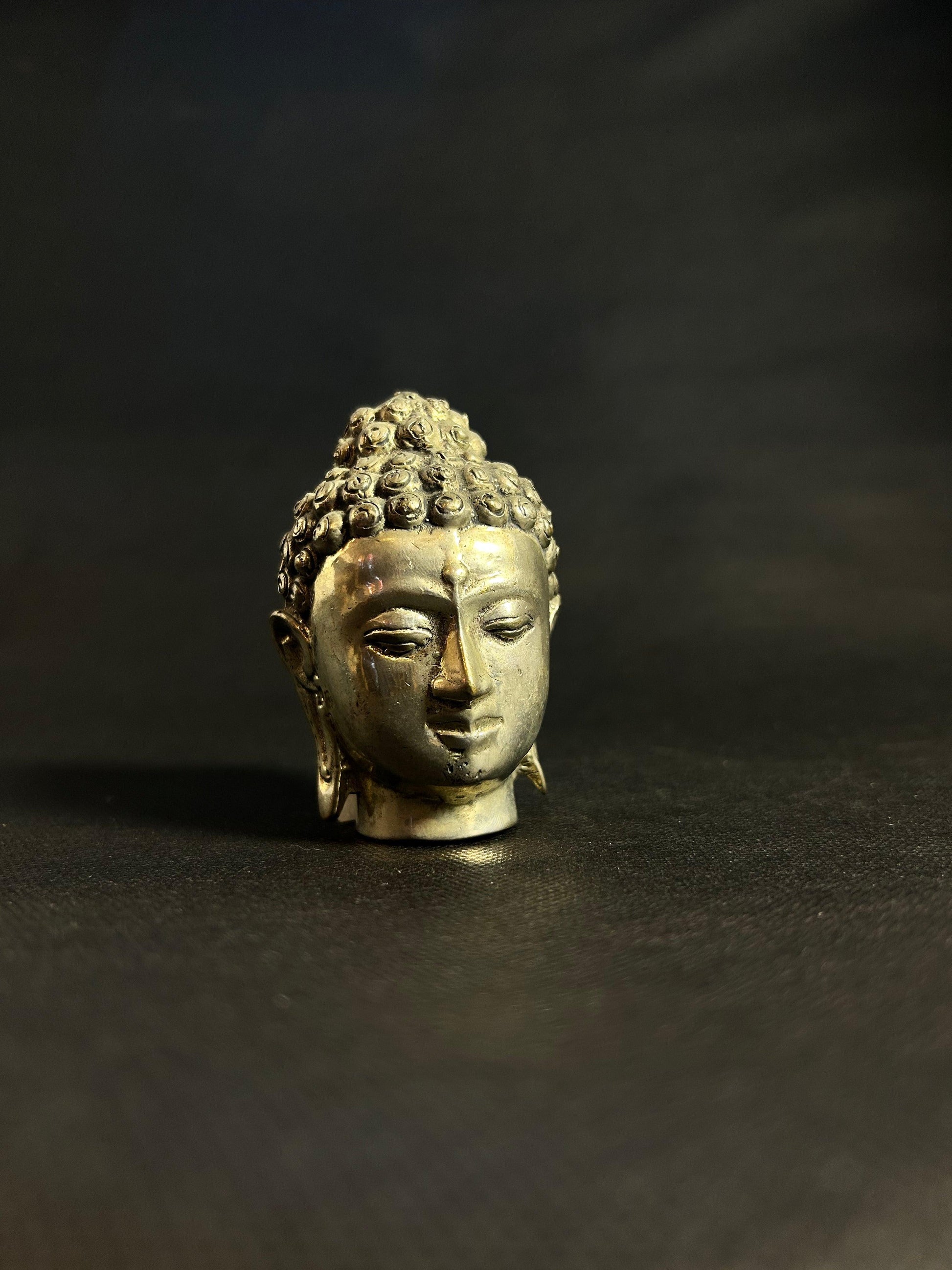 Enlightened Serenity Buddha Head Sculpture - Gaba Tea House