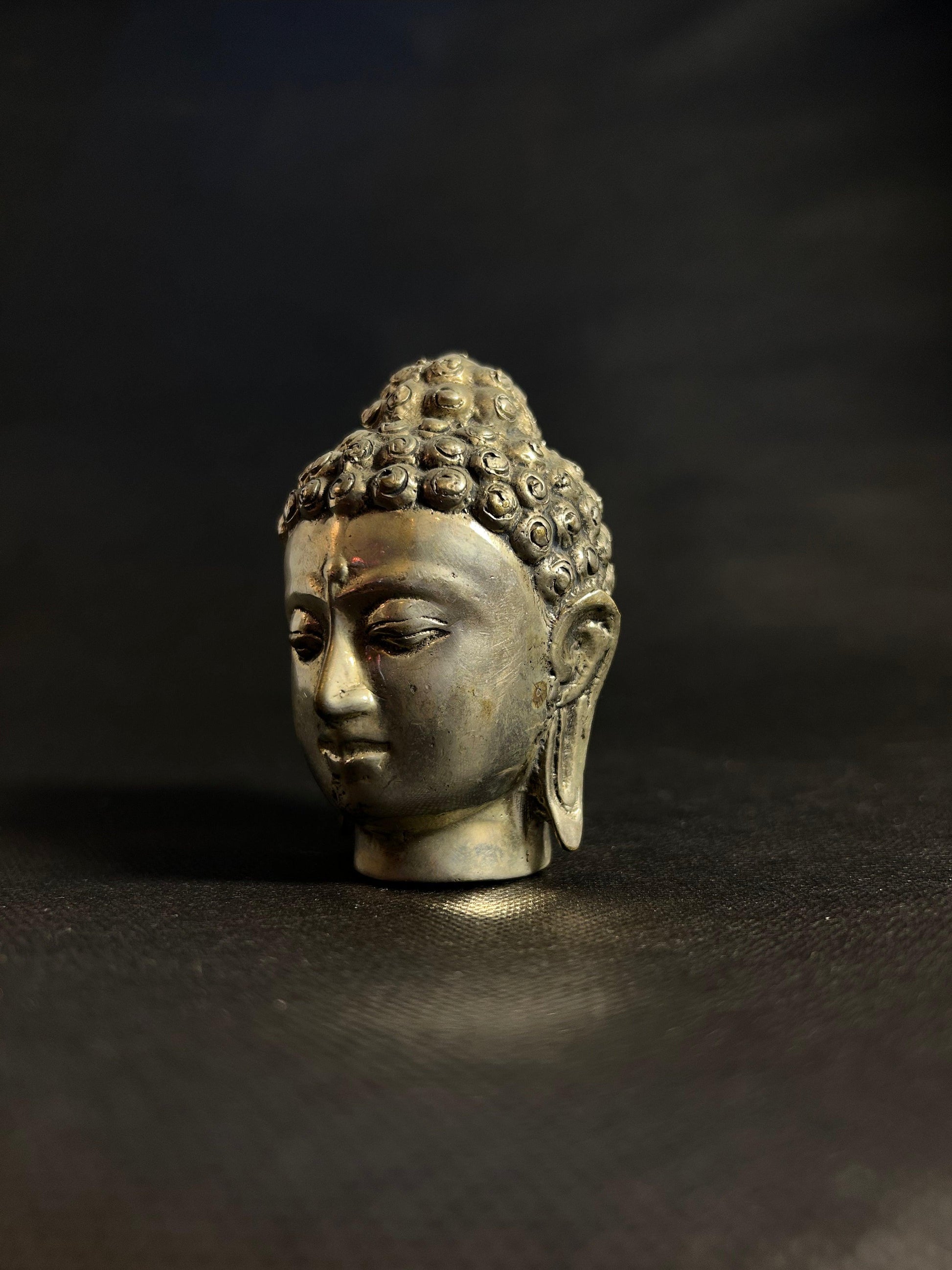 Enlightened Serenity Buddha Head Sculpture - Gaba Tea House